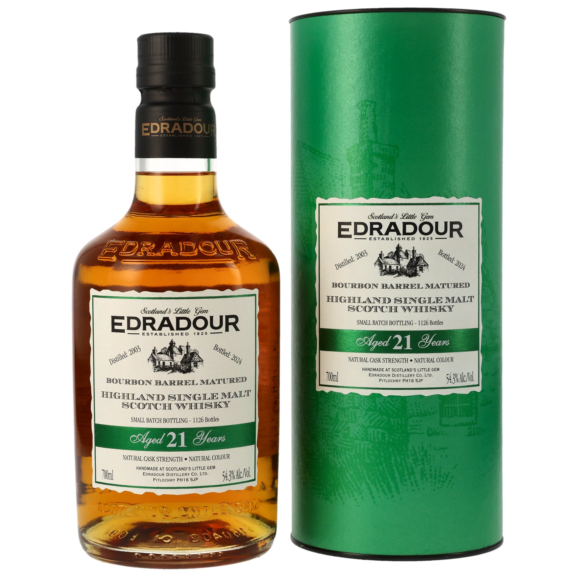 Edradour 2003/2024 - 21 y.o. Cask Strength - Bourbon Barrels 