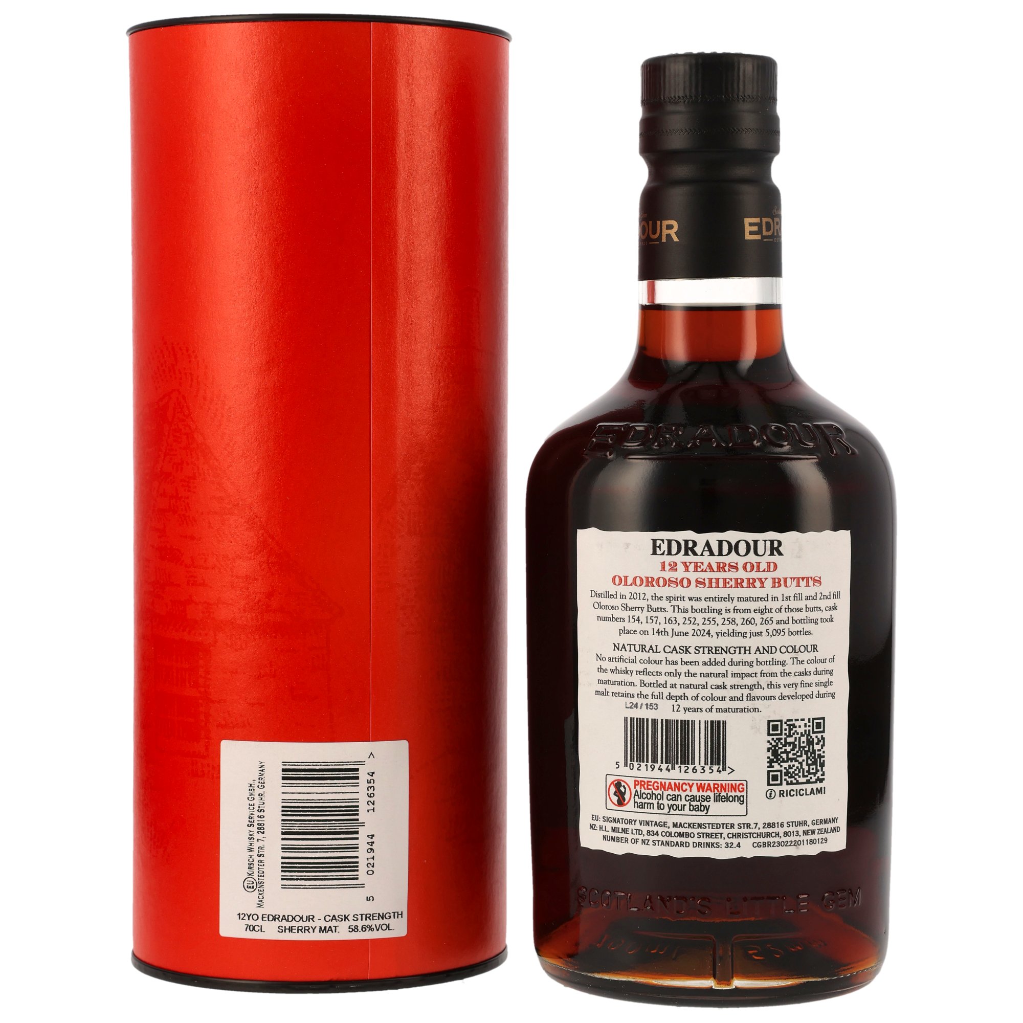 Edradour 12yo Cask Strength Batch #4 - 1st fill Oloroso Sherry Butts