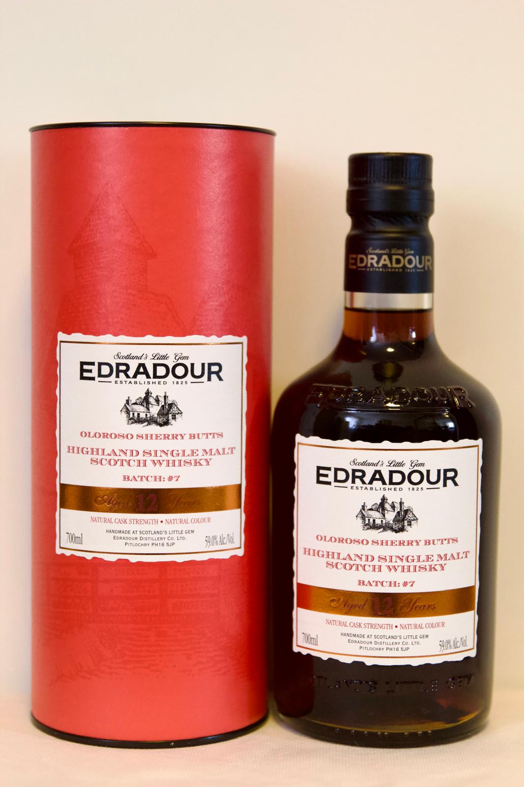 Edradour 12yo Cask Strength Batch #7 - 1st fill Oloroso Sherry Butts 