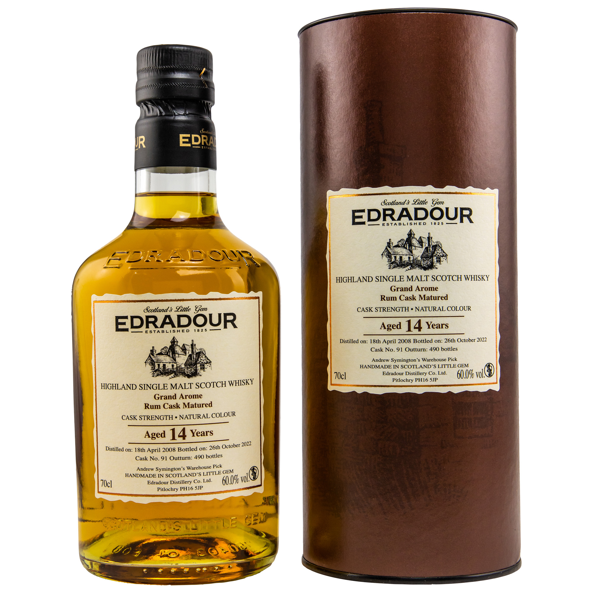 Edradour 2008/2022 - 14 y.o. - Rum Grand Arome #91 Edradour 2008/2022 - 14 y.o. - Rum Grand Arome #91