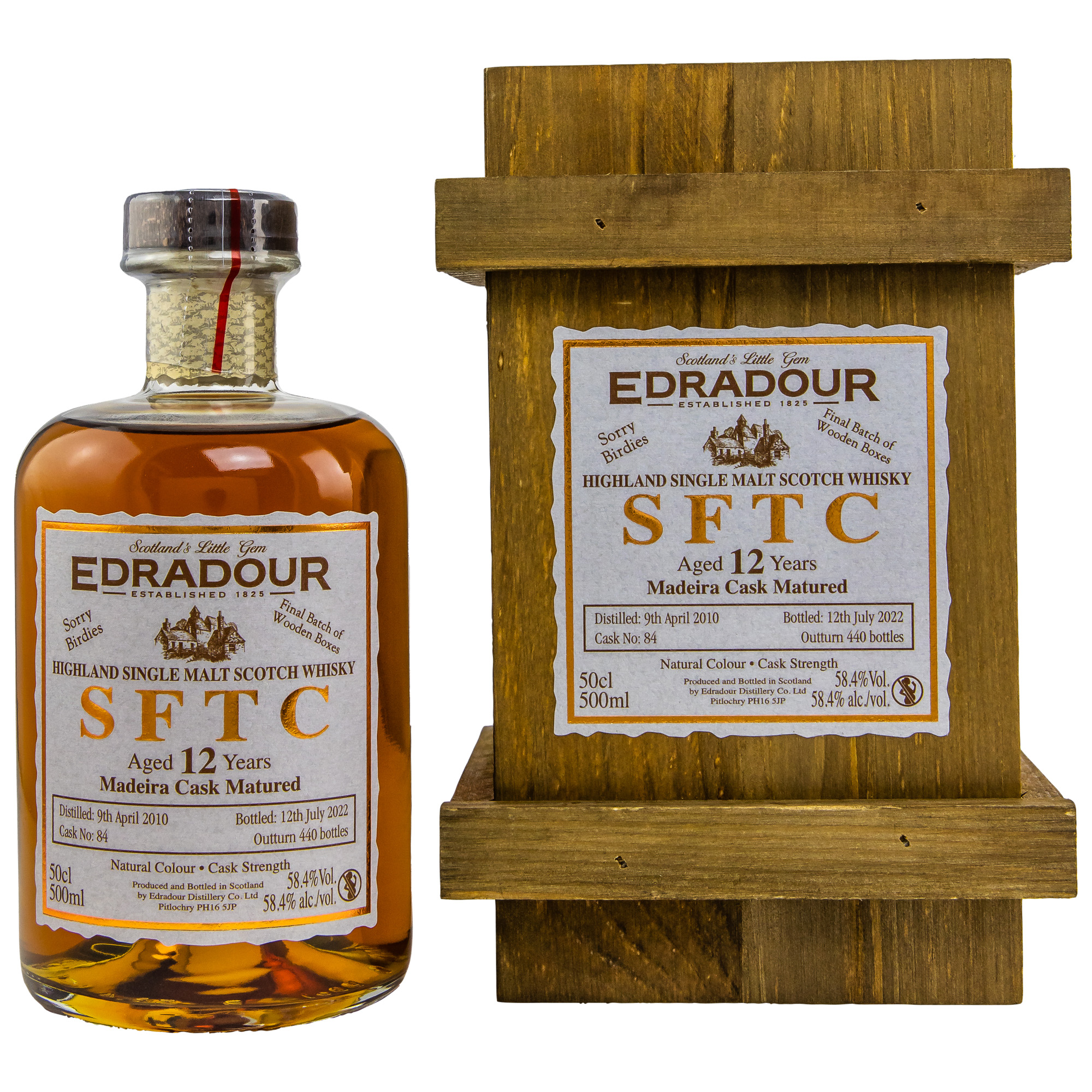 Edradour 2010/2022 - 12 y.o. - Straight from the Cask - Madeira #84 
